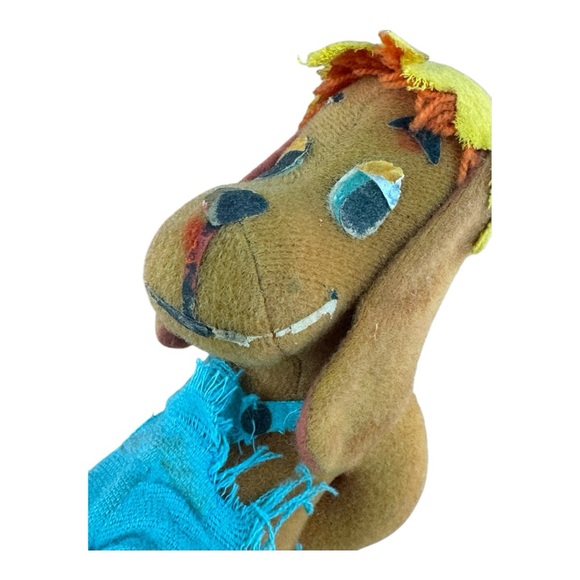 Fun Farm Plush 7" Funnybones Dog Stuffed Toy Relaxed Dog in Bib Overalls - Picture 10 of 12